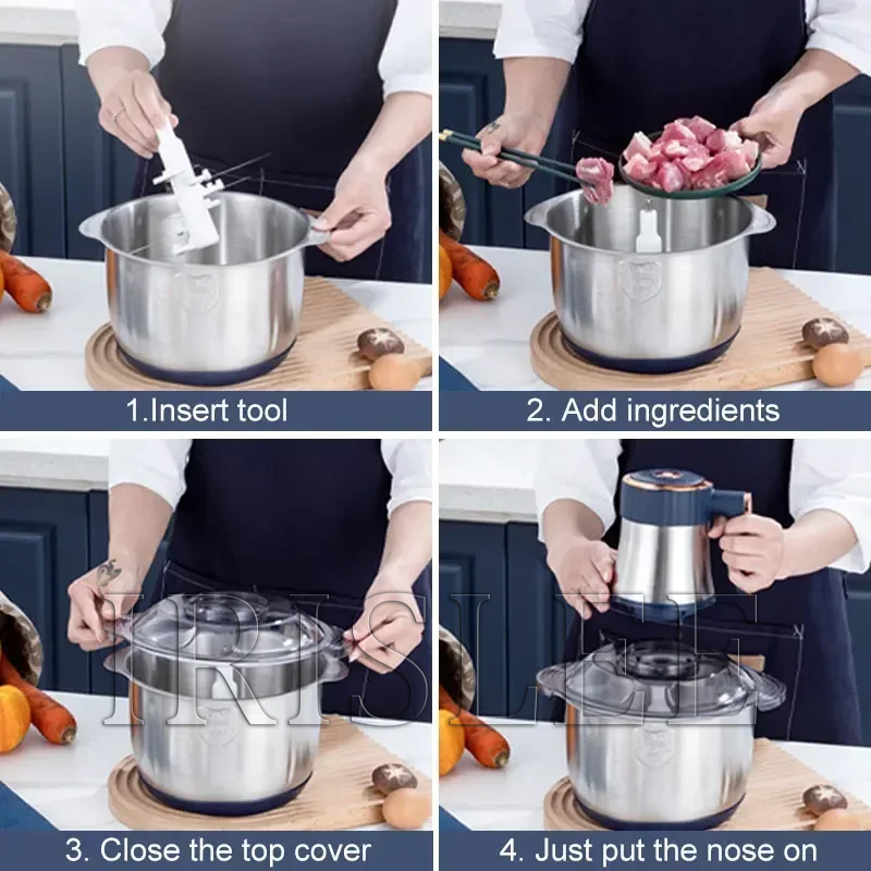 5L Electric Meat Grinders 304  - Baby Food Vegetables review and price