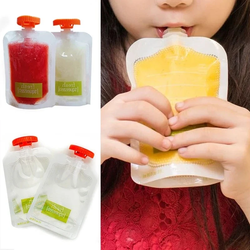 10Pcs Baby Fruit Puree Bags Re - Baby Food Vegetables review and price