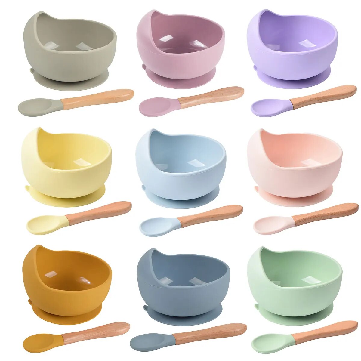 2PCS Silicone Baby Feeding Bow - Baby Food Jars With Lids review and price