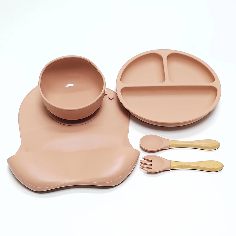 5pcs Children's Silicone Dinne - Baby Food Menu review and price